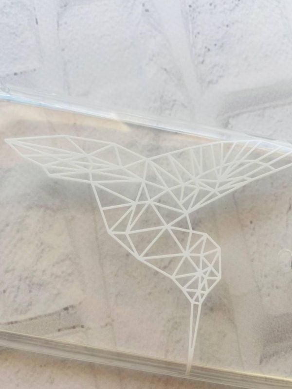 Прозорий чохол для Samsung A12 4G Колібрі принт 123