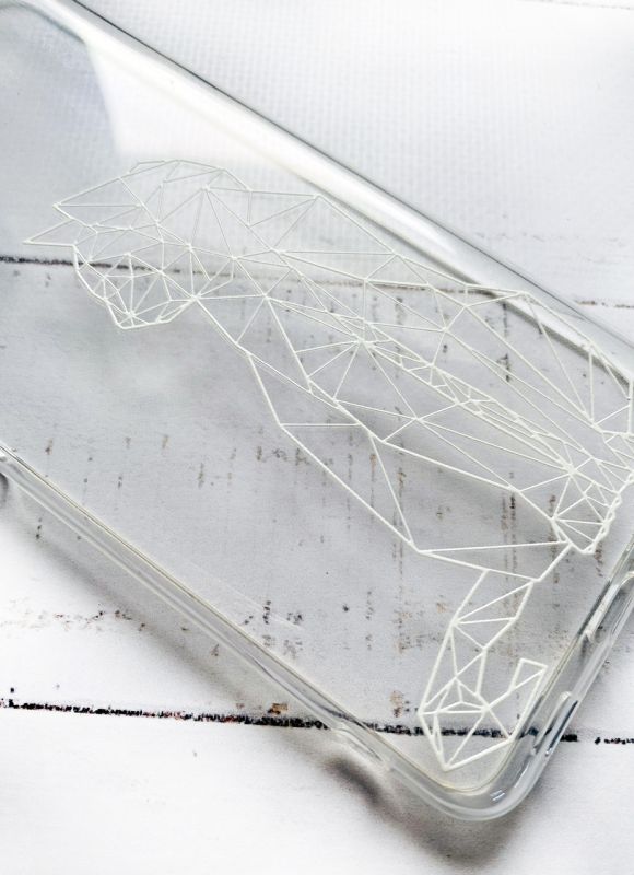 Прозорий чохол на Samsung A12 4G Котик принт 125