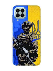 Чохол на Samsung Galaxy M33 5G :: Солдат (патріотичний принт 350)
