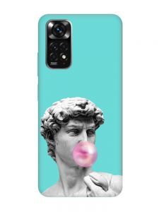 Матовий бірюзовий чохол на Xiaomi Redmi Note 11 :: Скульптура (принт 352)