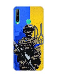 Чохол для Huawei P40 lite E / Y7p  :: Солдат (патріотичний принт 350)