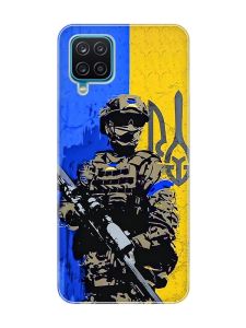 Чохол на Samsung Galaxy A12 4G :: Солдат (патріотичний принт 350)