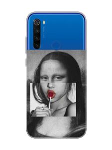 Прозорий чохол на Xiaomi Redmi Note 8T :: Сучасна Мона Ліза (принт 351)