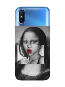 Прозорий чохол на Xiaomi Redmi 9A  :: Сучасна Мона Ліза (принт 351)