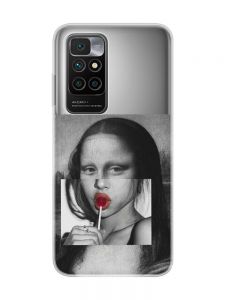 Прозорий чохол на Xiaomi Redmi 10/10 (2022) :: Сучасна Мона Ліза (принт 351)
