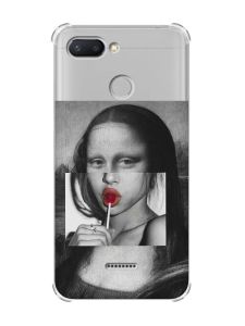 Чохол із потовщеними кутами для Xiaomi Redmi 6 :: Сучасна Мона Ліза (принт 351)