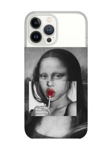 Прозорий чохол із захистом камери на iPhone 14 Pro :: Сучасна Мона Ліза (принт 351)