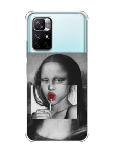 Чохол з потовщеними кутами на Xiaomi Redmi Note 11 4G :: Сучасна Мона Ліза (принт 351)