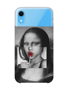 Прозорий чохол на iPhone XR :: Сучасна Мона Ліза (принт 351)