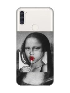 Прозорий чохол на Samsung Galaxy A11 :: Сучасна Мона Ліза (принт 351)