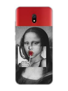 Прозорий чохол на Xiaomi Redmi 8A :: Сучасна Мона Ліза (принт 351)