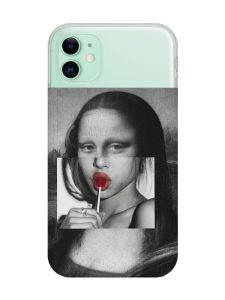 Магнітний чохол на iPhone 11 із підтримкою MagSafe :: Сучасна Мона Ліза (принт 351)