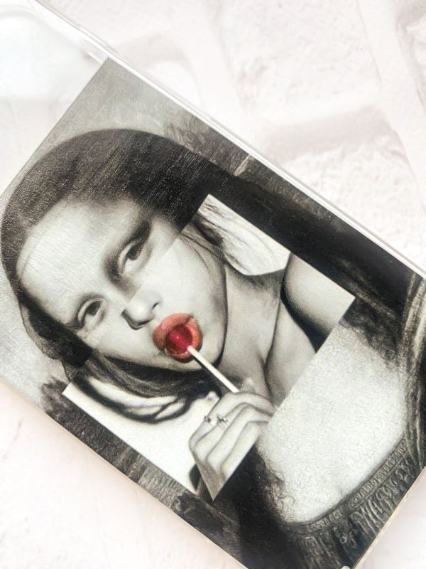 Магнітний чохол на iPhone 14 із підтримкою MagSafe :: Сучасна Мона Ліза (принт 351)