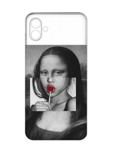 Прозорий чохол на Samsung Galaxy A04e/A042 :: Сучасна Мона Ліза (принт 351)