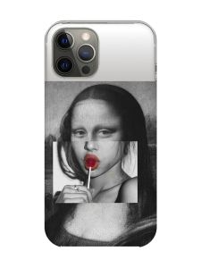 Прозорий чохол на iPhone 12 Pro Max :: Сучасна Мона Ліза (принт 351)