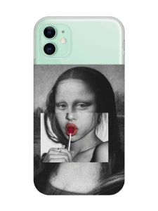 Прозорий чохол на Apple iPhone 11 (6,1) :: Сучасна Мона Ліза (принт 351)