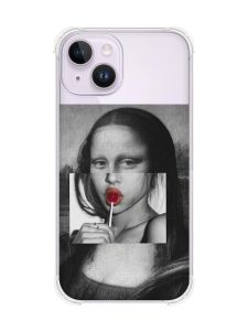 Чохол із потовщеними кутами на iPhone 14 :: Сучасна Мона Ліза (принт 351)