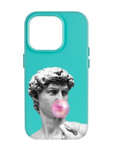 Матовий бірюзовий чохол на Apple iPhone 14 Pro Max :: Скульптура (принт 352)