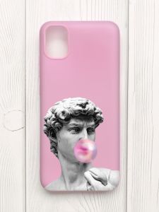 Матовий рожевий чохол на Samsung Galaxy A04E/A042 :: Скульптура (принт 352)