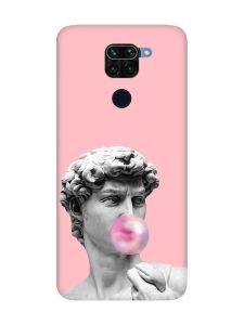 Матовий рожевий чохол на Xiaomi Redmi Note 9 :: Скульптура (принт 352)