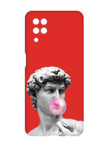Матовий червоний чохол на Samsung Galaxy A12 :: Скульптура (принт 352)
