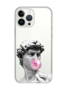 Прозорий чохол із захистом камери на iPhone 14 Pro Max :: Скульптура (принт 352)