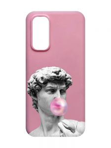 Матовий рожевий чохол на Xiaomi Redmi Note 11 4G :: Скульптура (принт 352)