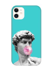 Матовий бірюзовий чохол на Apple iPhone 11 (6.1) :: Скульптура (принт 352)