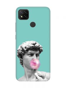 Матовий бірюзовий чохол на Xiaomi Redmi 9C/10A :: Скульптура (принт 352)