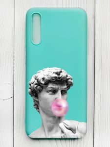 Матовий бірюзовий чохол на Samsung Galaxy A50 (2019) A505/A30s :: Скульптура (принт 352)