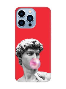 Матовий червоний чохол на Apple iPhone 13 Pro Max :: Скульптура (принт 352)