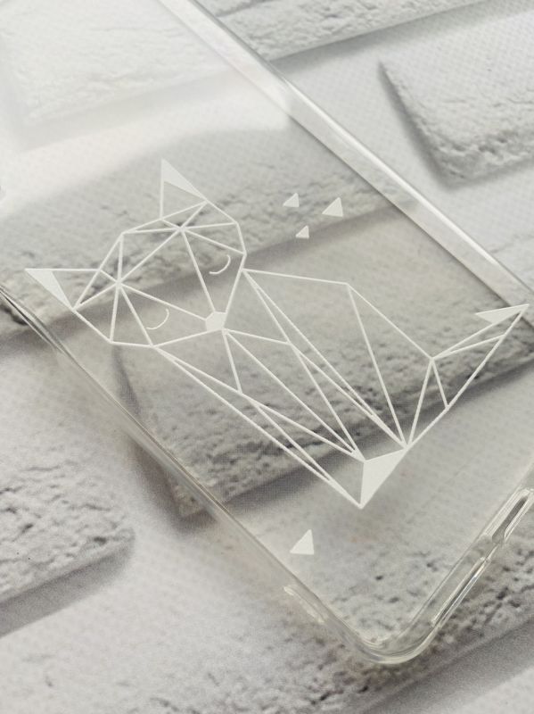 Прозорий чохол на Xiaomi Redmi 10C Лисиця (принт 127)