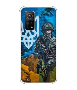 Чохол з потовщеними кутами для Xiaomi Mi 10T/Mi 10T Pro :: Військовий (патріотичний принт 349)