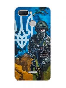 Чохол на Xiaomi Redmi 6  :: Військовий (патріотичний принт 349)