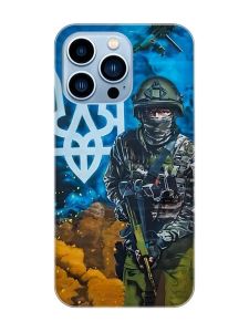 Магнітний чохол на iPhone 13 Pro Max із підтримкою MagSafe :: Військовий (патріотичний принт 349)