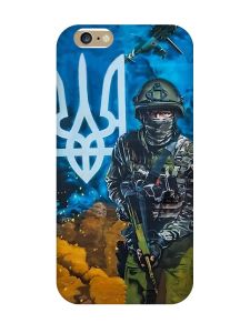 Чохол на iPhone 6/6s :: Військовий (патріотичний принт 349)