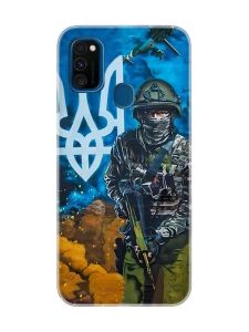 Чохол на Samsung Galaxy M30s/M21 :: Військовий (патріотичний принт 349)