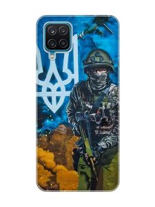 Чохол на Samsung Galaxy A12 4G :: Військовий (патріотичний принт 349)
