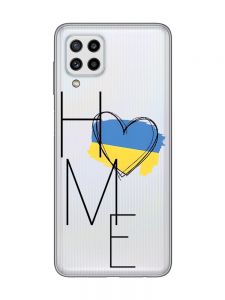 Прозорий чохол Samsung Galaxy M32/M22/A22 4G :: Дім Україна (принт 353)