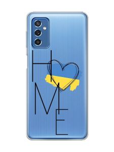 Прозорий чохол на Samsung Galaxy M52 :: Дім Україна (принт 353)