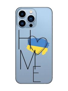 Прозорий чохол на Apple iPhone 13 Pro Max :: Дім Україна (принт 353)