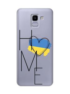 Прозорий чохол на Samsung Galaxy J6 (2018) J600F :: Дім Україна (принт 353)