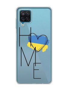 Прозорий чохол на Samsung Galaxy A12 4G :: Дім Україна (принт 353)