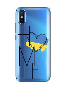 Прозорий чохол на Xiaomi Redmi 9A  :: Дім Україна (принт 353)