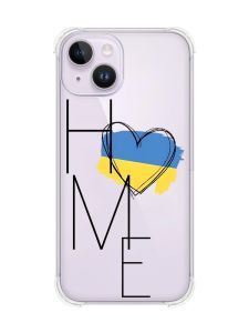 Чохол із потовщеними кутами на iPhone 14 :: Дім Україна (принт 353)