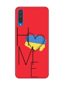 Матовий червоний чохол на Samsung Galaxy A50 (2019) A505/A30s :: Дім Україна (принт 353)