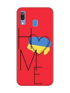 Матовий червоний чохол на Samsung Galaxy A30 (2019) / A20 (2019) :: Дім Україна (принт 353)