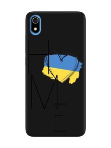 Матовий чорний чохол на Xiaomi Redmi 7A :: Дім Україна (принт 353)