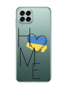 Прозорий чохол на Samsung Galaxy M33 5G :: Дім Україна (принт 353)