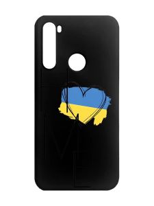 Матовий чорний чохол на Xiaomi Redmi Note 8 :: Дім Україна (принт 353)